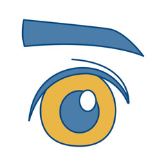 eye and eyebrow icon