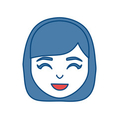 cartoon woman icon