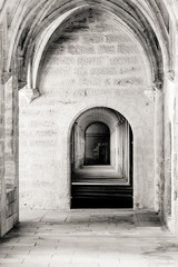 Fototapeta na wymiar inside the abbey
