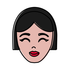 cartoon woman icon