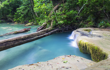 Erawan waterfall  Beautiful in Thailand