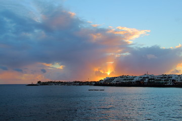 Fototapeta premium Sonnenuntergang Lanzarote