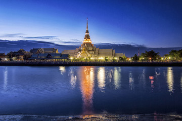Fototapeta na wymiar Wat Sothon at Chachoengsao,Thailand.