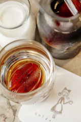 iced coffee and milk