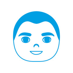 cartoon man face icon