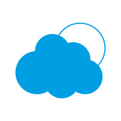 cloud and sun icon