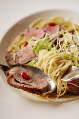 smoked duck noodle