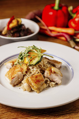 Chicken stew with sesame oil