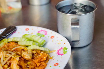 Thai food Pad thai, Stir fry noodles in padthai style