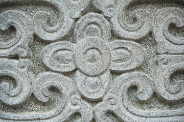 Stone pattern on wall