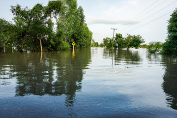 Floods of storms cause floods in rural and urban areas.