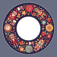 Merry Christmas background. Textless template