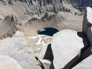 vom Mt. Whitney, Blick nach unten