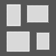 Blank post stamp