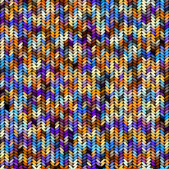 Seamless background pattern. Imitation of Sweater knitting with melange effect.