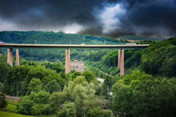 Fototapeta premium Autobahnbrücke