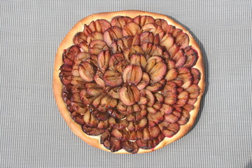 Frischer Zwetschgenkuchen