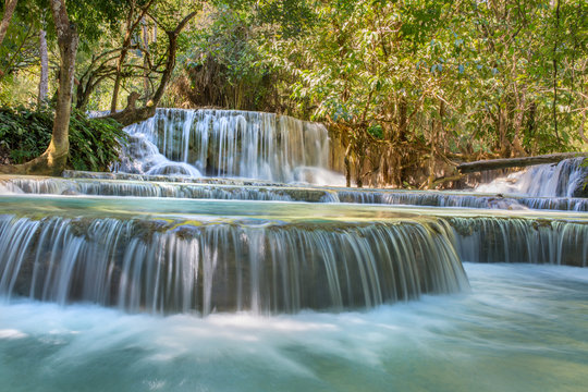Kuang Si Waterfalls, Luang Phrabang, Laos. © Mazur Travel