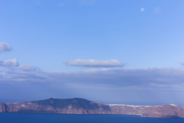 Aegean sea view with Volcanic nature, Greece, Santorini