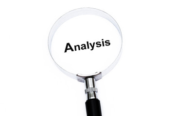 Analysis with magnifying glass