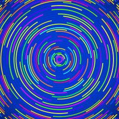 Abstract background with radial lines. Сircle with lines. Vector