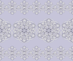 Seamless vintage pattern in small narcissus. Art nouveau millefleurs. Daffodil the symbol of Wales. Floral background for textile, wallpaper, surface, print, gift wrap, scrapbooking, decoupage.