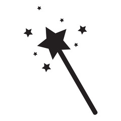 magic wand, isolated vector