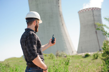 Engineering work at the power plant, check the information on radio set