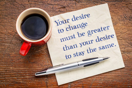 Your desire to change - inspirational words