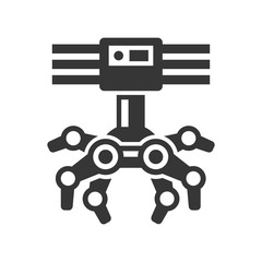 Robotic Claw Machine Icon. Vector