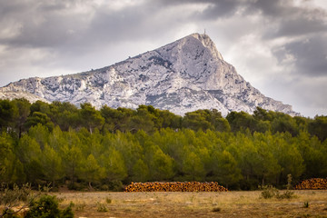 The Sainte-Victoire mountain, near Aix en Provence, which inspired the painter Paul Cezanne