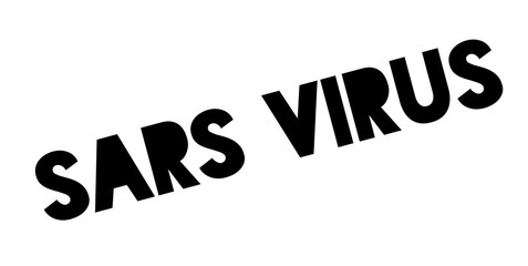 Sars Virus rubber stamp. Grunge design with dust scratches. Effects can be easily removed for a clean, crisp look. Color is easily changed.