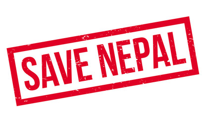 Save Nepal rubber stamp. Grunge design with dust scratches. Effects can be easily removed for a clean, crisp look. Color is easily changed.