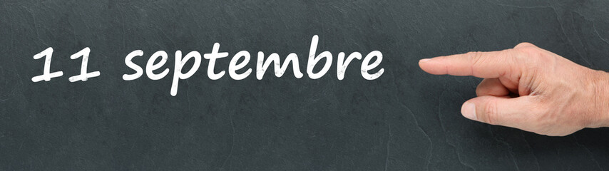 Fototapeta premium 11 septembre sur ardoise