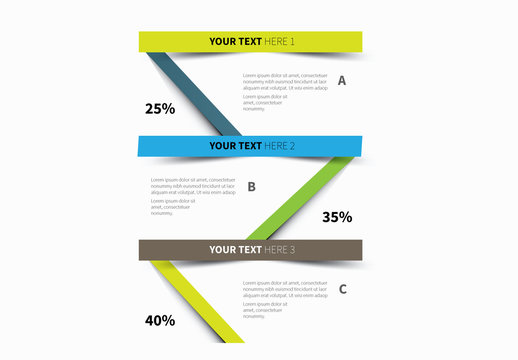 Zig Zag Rectangles Infographic Layout