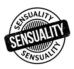 Sensuality rubber stamp. Grunge design with dust scratches. Effects can be easily removed for a clean, crisp look. Color is easily changed.