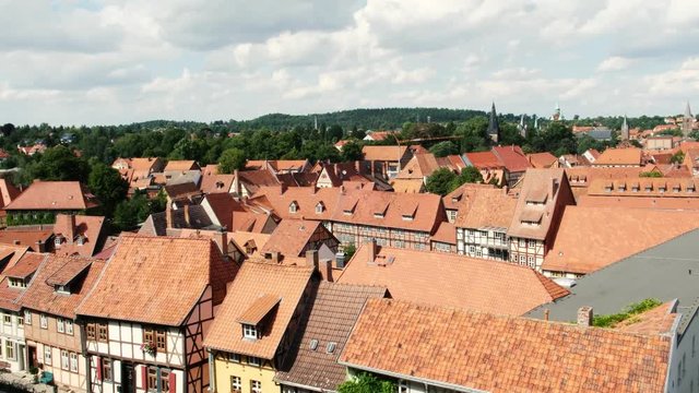 quedlinburg village roofs