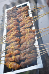 Hot satay Satay Street food