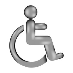 Disabled sign sign icon.