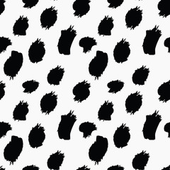 Grungy stains black on white