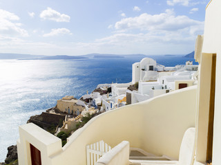 Obraz premium Landscape Santorini Island, Fira, , Greece