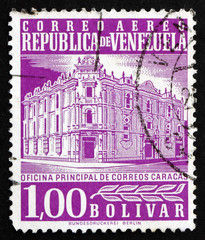 Postage stamp Venezuela 1958 Main Post Office, Caracas