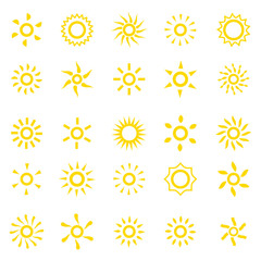 sun icon set