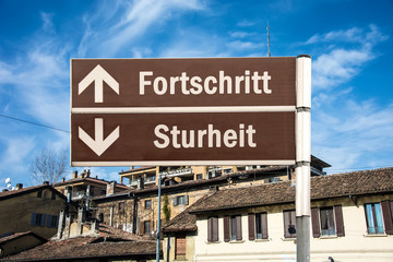 Fototapeta premium Schild 230 - Fortschritt