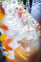Bright colorful rainbow candy bar 