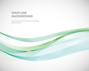 Elegant abstract vector wave line futuristic style background template