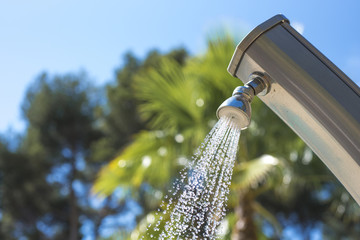 douche en extérieur