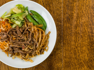 Thai Style Beef Noodles in Chilli Sauce
