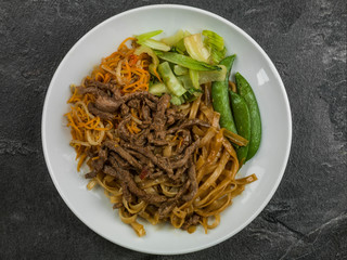 Thai Style Beef Noodles in Chilli Sauce
