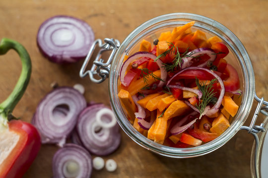 Spicy homemade carrot pickles